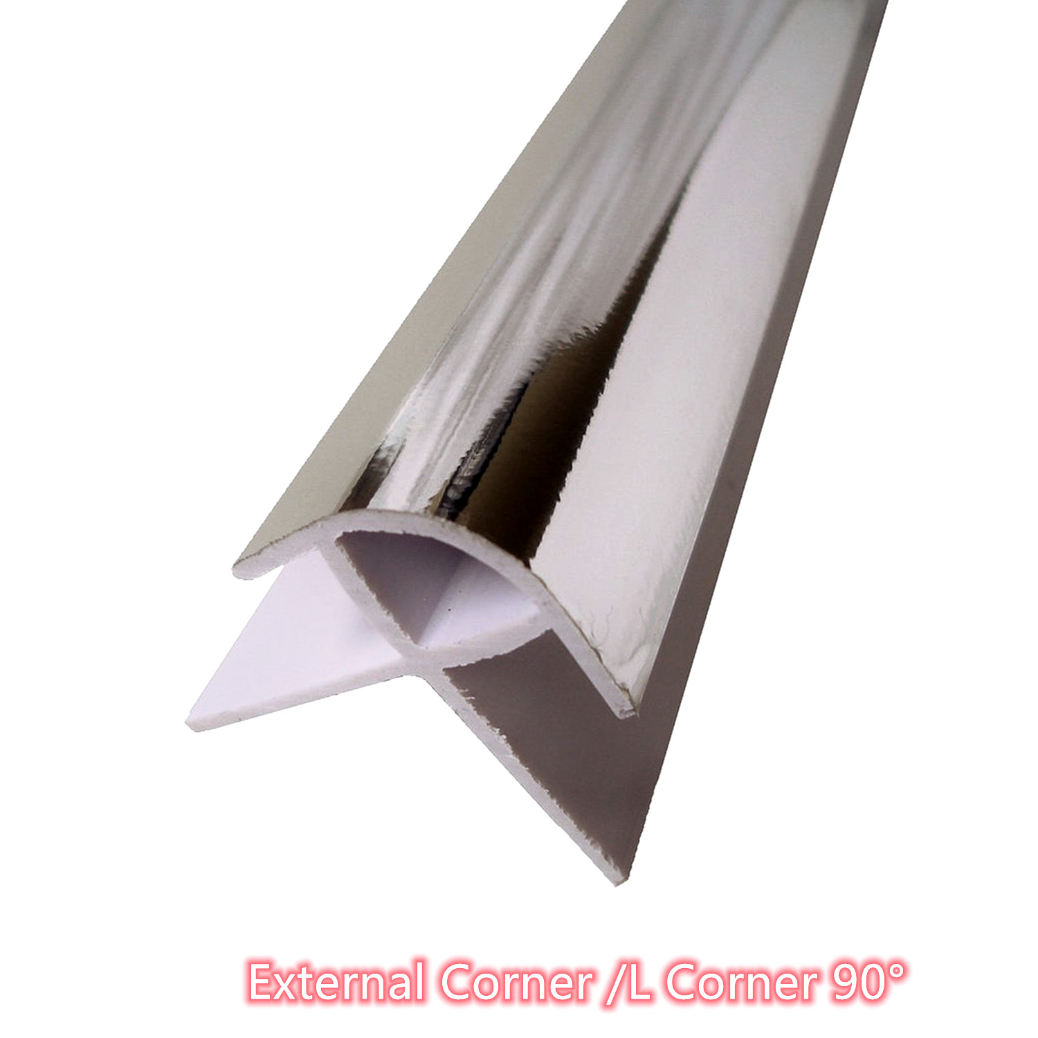 External corner pvc profiles color match with panel 