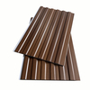 Two Groove 250mm/300mm plastic pvc ceiling strips wood color lamianted surface design
