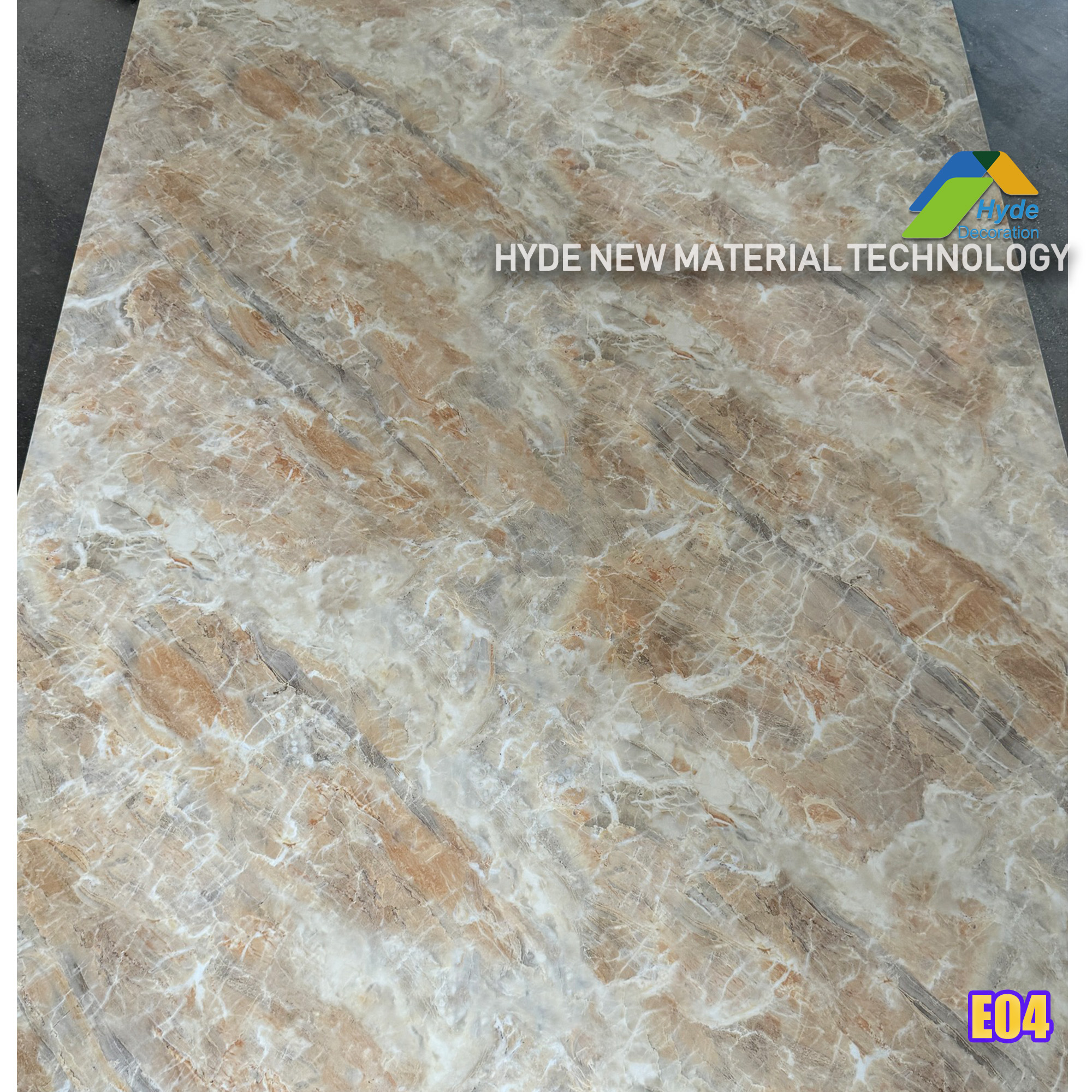 Wholesale 3D Design High Density UV Coated PVC Marble home Indoor decorative Wall Panels Size 1220×2440mm