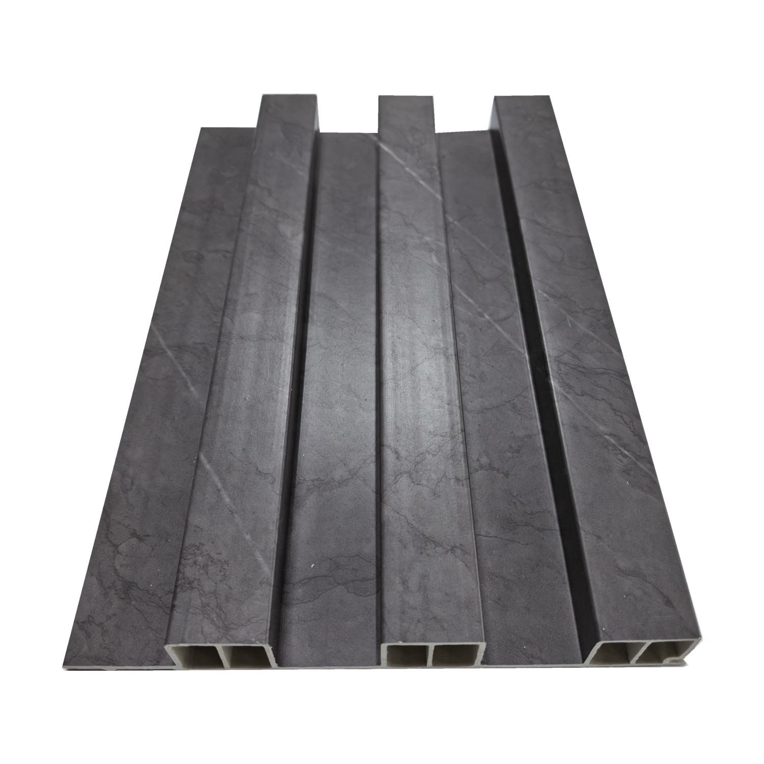 Thickness 25mm 195mm Width easy installation modern design wpc wood slat wall panel china manufacturers