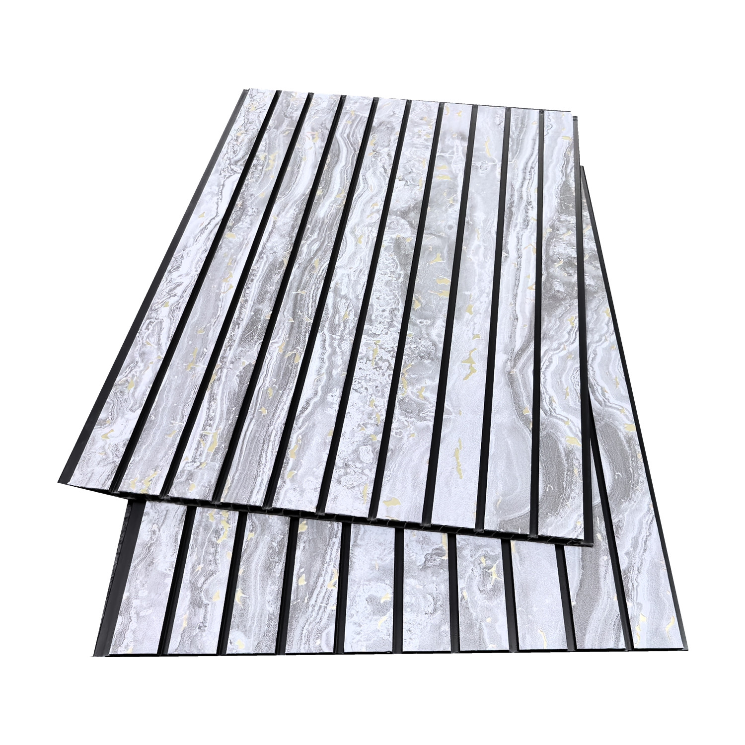 China wholesale 300*9*2900mm PVC fluted panel black color basic 