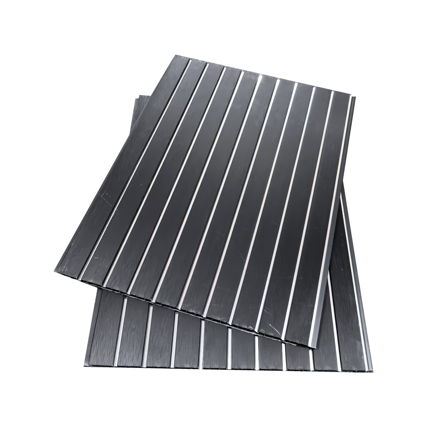 China wholesale 300*9*2900mm PVC fluted panel black color basic 