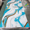 Wholesale 3D Design High Density UV Coated PVC Marble home Indoor decorative Wall Panels Size 1220×2440mm