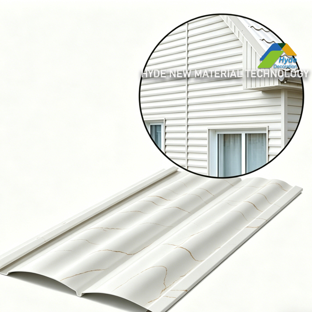 Top-Rated Rigid Vinyl Material Fire-Rated & Impact-Resistant Residential Exterior Cladding Wood PVC Siding