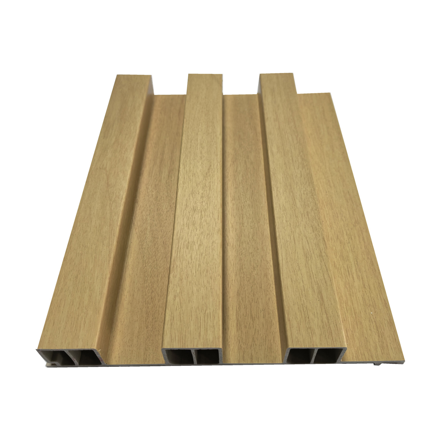 Thickness 25mm 195mm Width easy installation modern design wpc wood slat wall panel china manufacturers