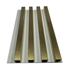 Modern WPC Fluted Panels black basic wall Cladding Interior Plastic Composite Fluted Covering Board