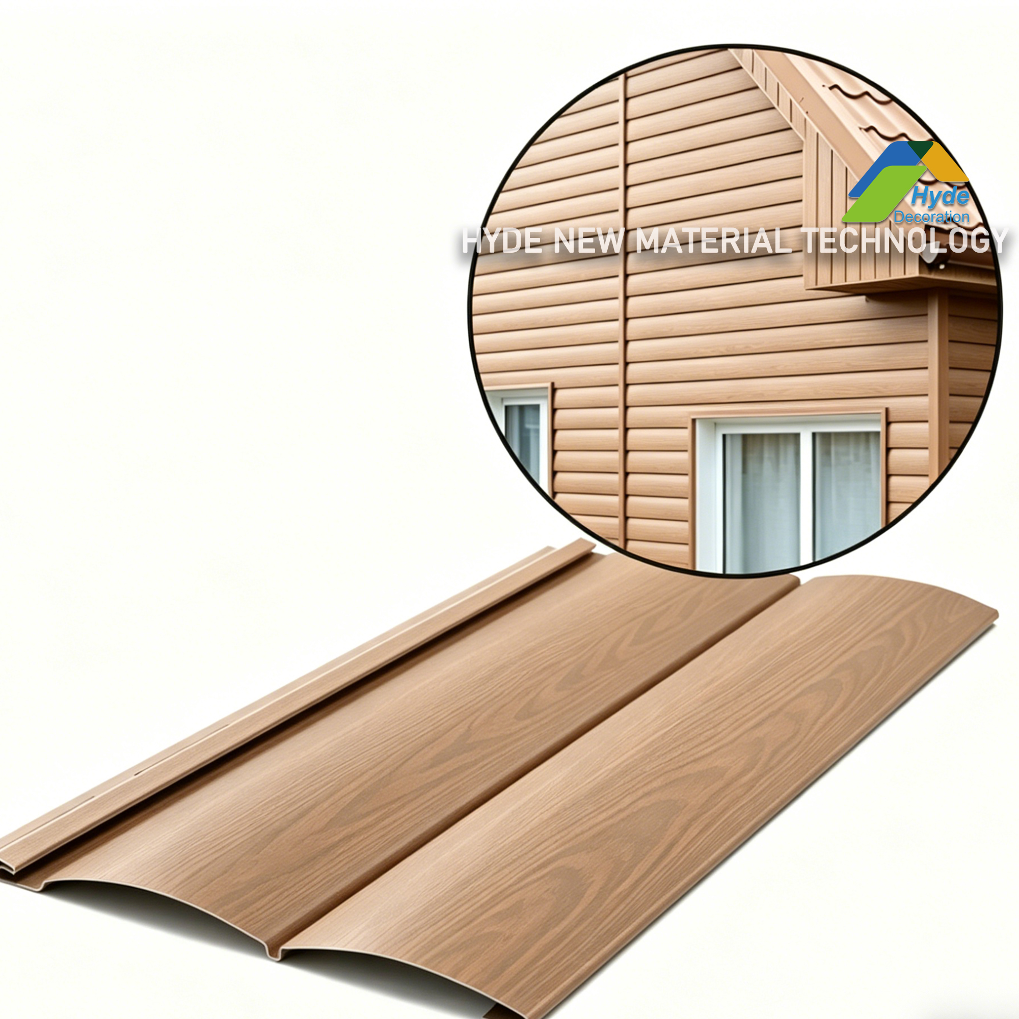 Top-Rated Rigid Vinyl Material Fire-Rated & Impact-Resistant Residential Exterior Cladding Wood PVC Siding