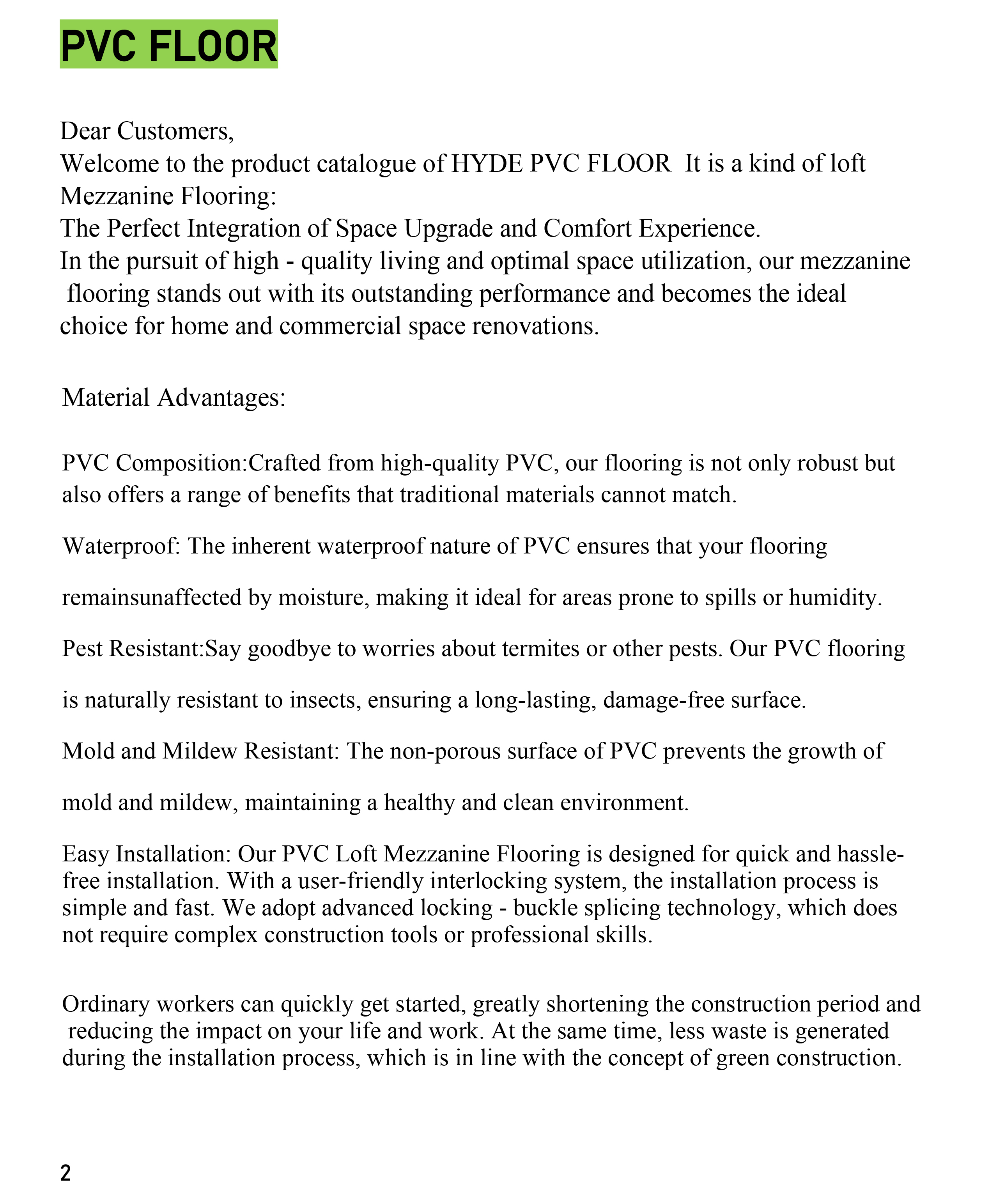  PVC Flooring for Spaces