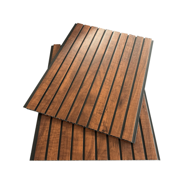 China wholesale 300*9*2900mm PVC fluted panel black color basic 
