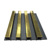 Modern WPC Fluted Panels black basic wall Cladding Interior Plastic Composite Fluted Covering Board