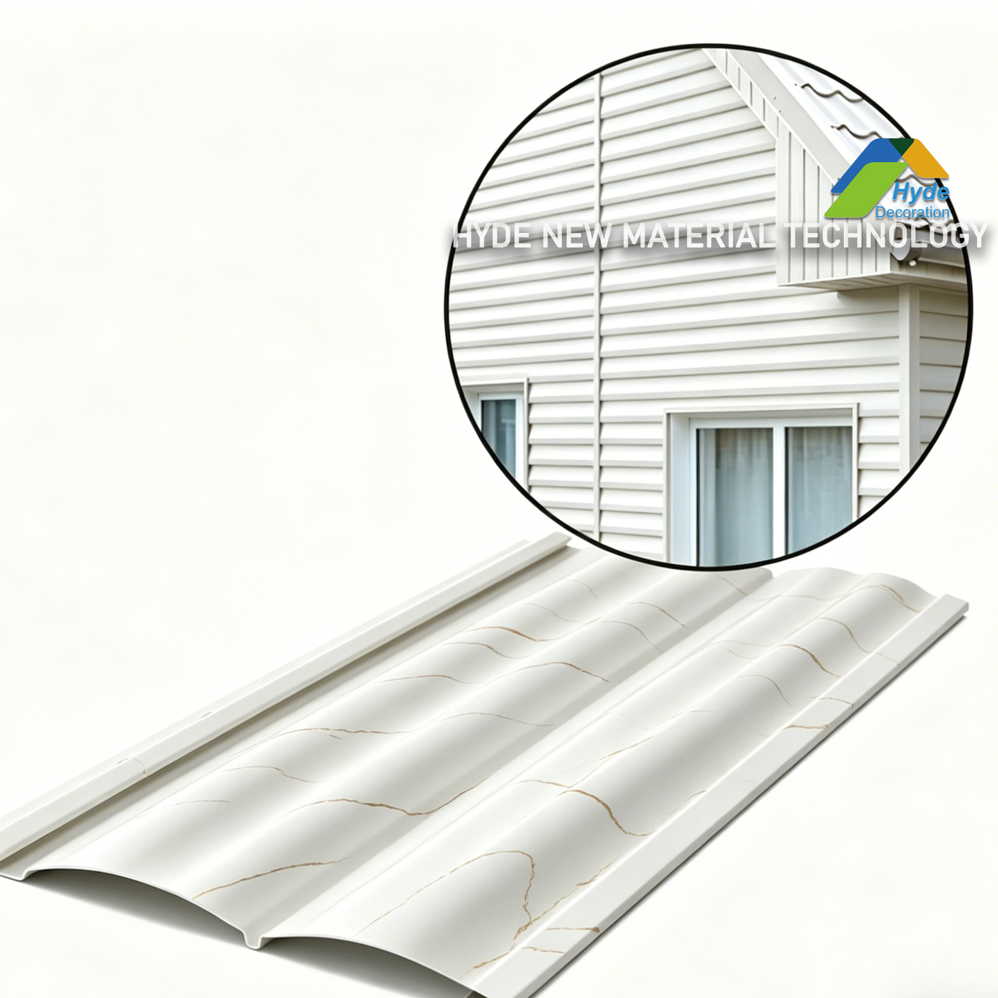 Top-Rated Rigid Vinyl Material Fire-Rated & Impact-Resistant Residential Exterior Cladding Wood PVC Siding