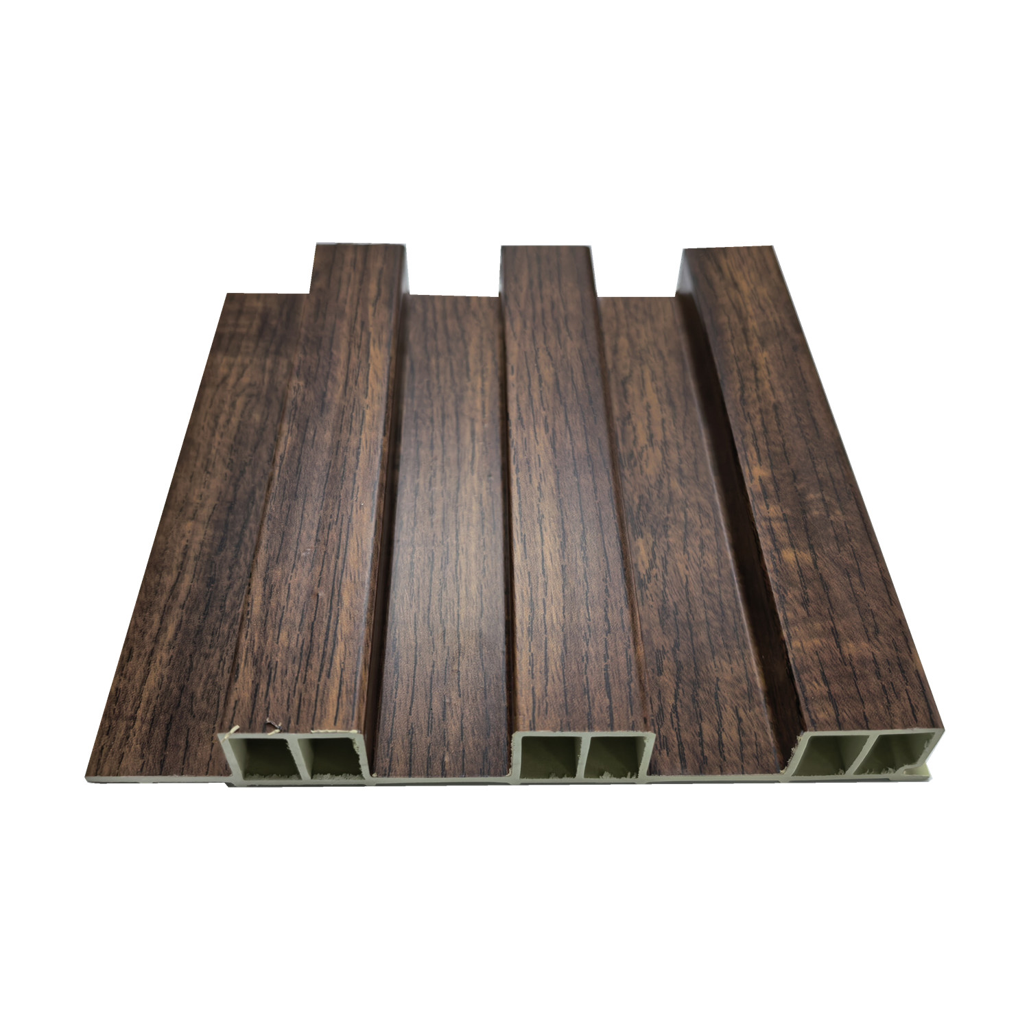 WPC wall panel installation and material structure