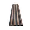 Modern WPC Fluted Panels black basic wall Cladding Interior Plastic Composite Fluted Covering Board