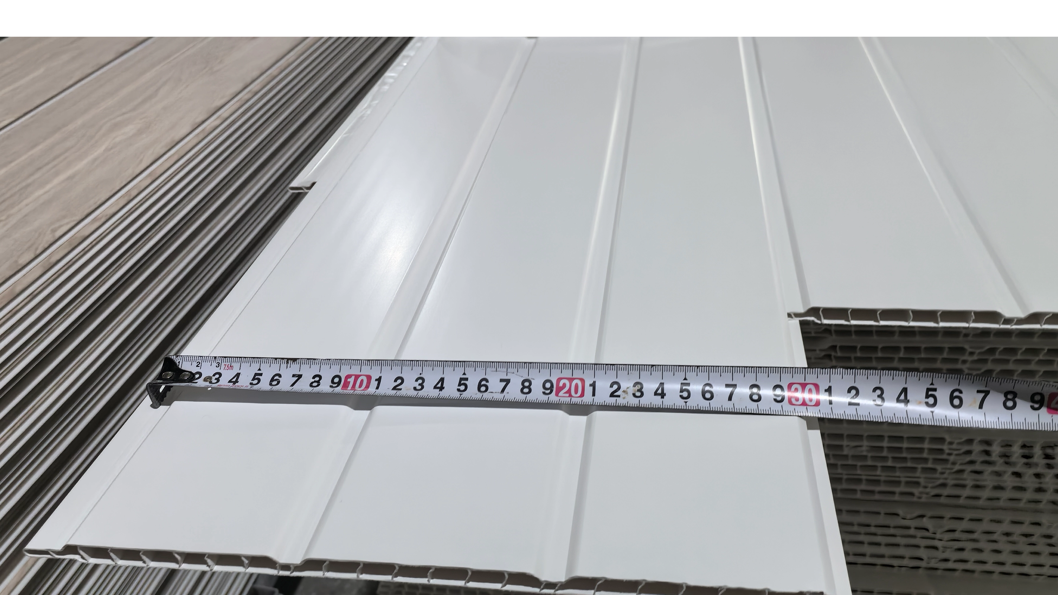 Weatherproof Outdoor Balcony PVC Ceiling - 2-Groove White Panels with Snap-Lock & High Flexibility