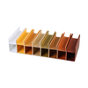 50*90mm drop ceiling WPC Square Tube Column Wooden Partition Wall Ceiling Timber Tube