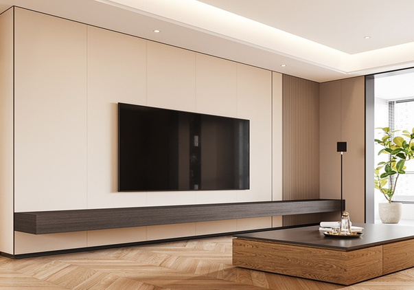 WPC BAMBOO VENEER &amp; CHARCOAL CO-EXTRUSION WALL SHEET