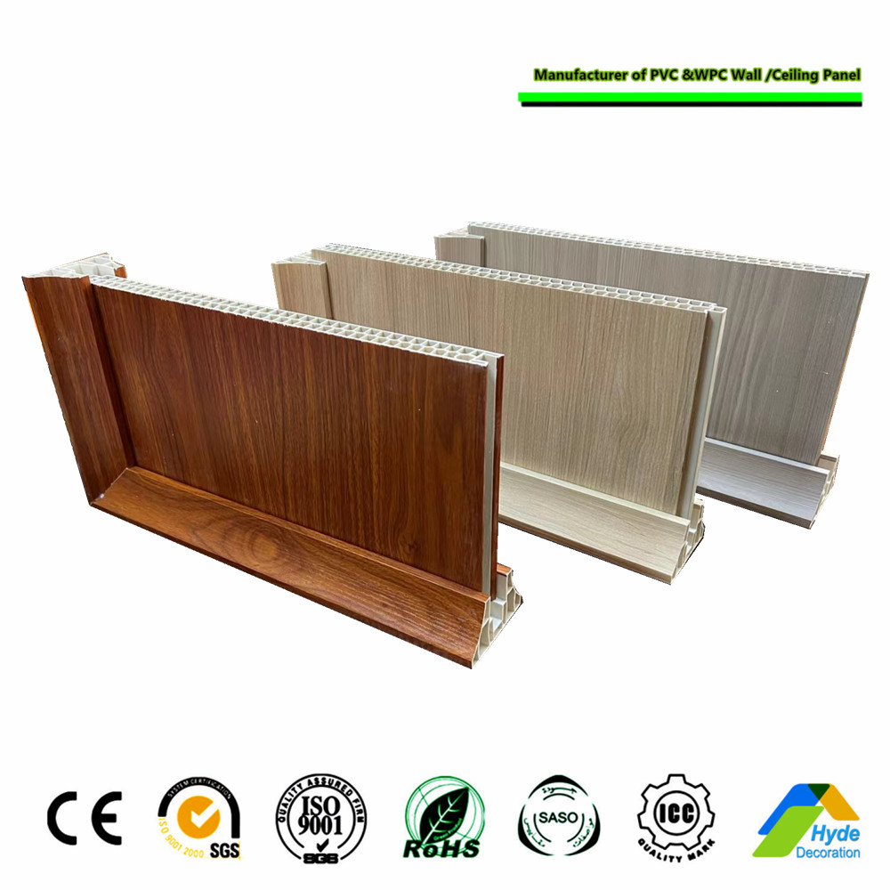 400mm Width Double Sideds Plastic Wallboard PVC Partition Wall Panel 