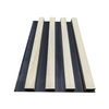 Modern WPC Fluted Panels black basic wall Cladding Interior Plastic Composite Fluted Covering Board