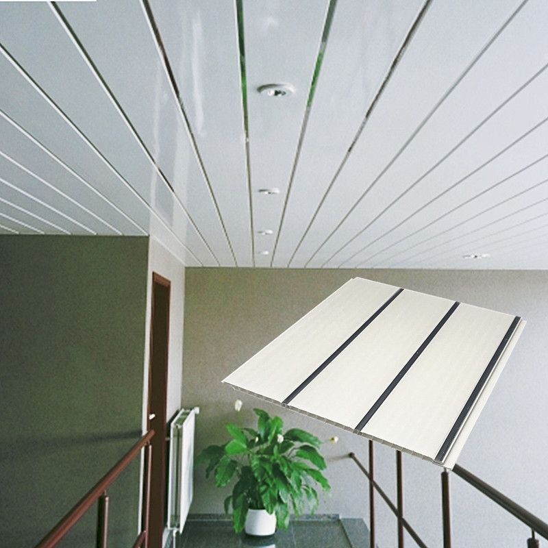 Classic PVC Ceiling Panel | Silver & Golden Lines 250mm /300mm width 