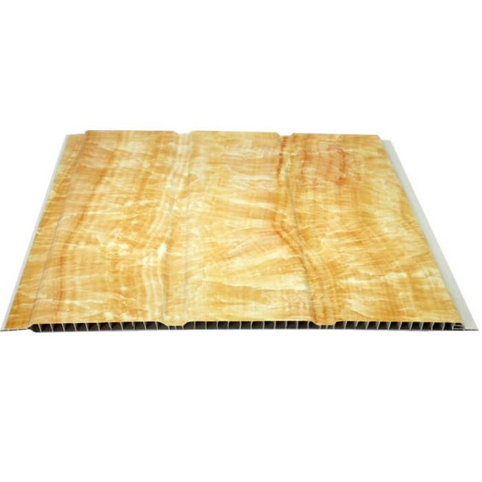 8mm Plafond Lambris PVC Ceiling 2 Groove Plastic Wall Panels 3D Design