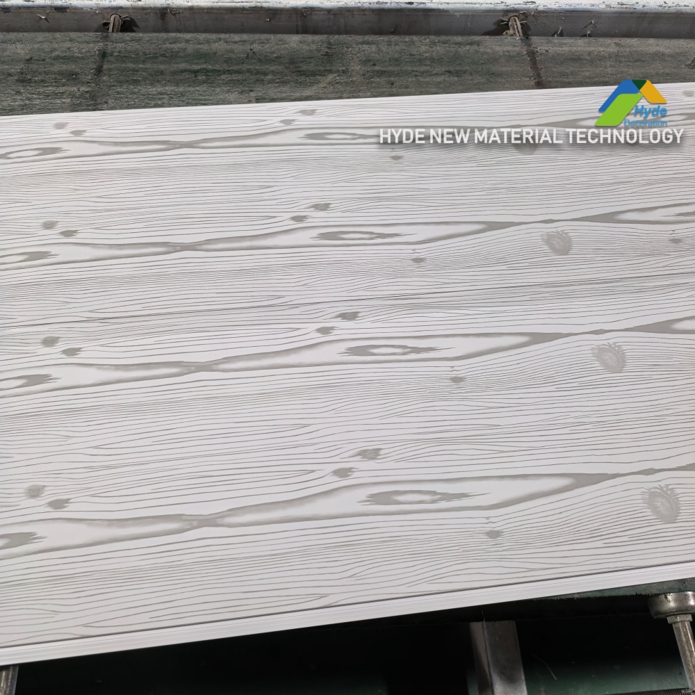 Wooden Color Strip Plastic PVC Printing Ceiling Panel For Interior Wall 