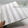 Gold Foil Inlay Flutted Wall Board Interior Decorative Slat Fluted Cladding Panel for Indiatv Background