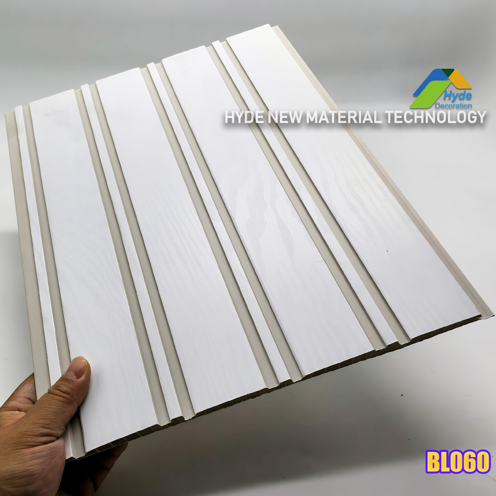 Gold Foil Inlay Flutted Wall Board Interior Decorative Slat Fluted Cladding Panel for Indiatv Background