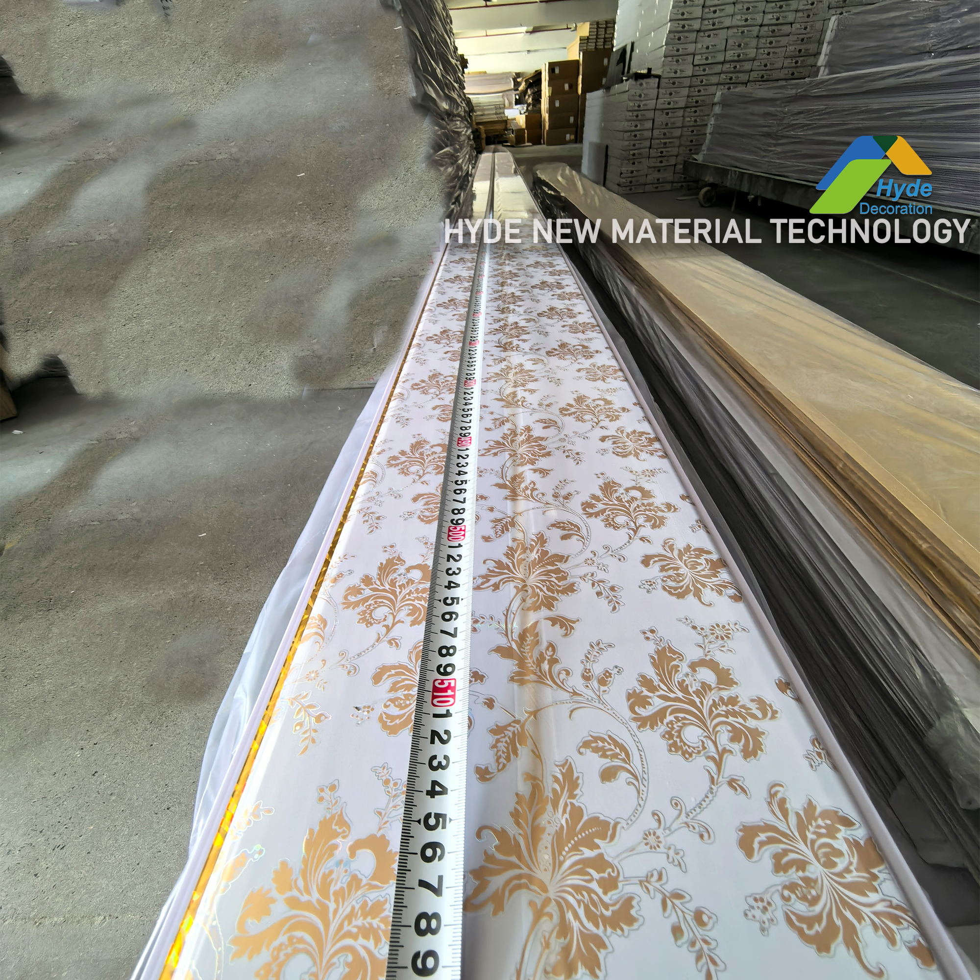 Hot Stamping Suspended Wall Cladding PVC Flase Ceiling Panel with Anti-Mold Treatment 