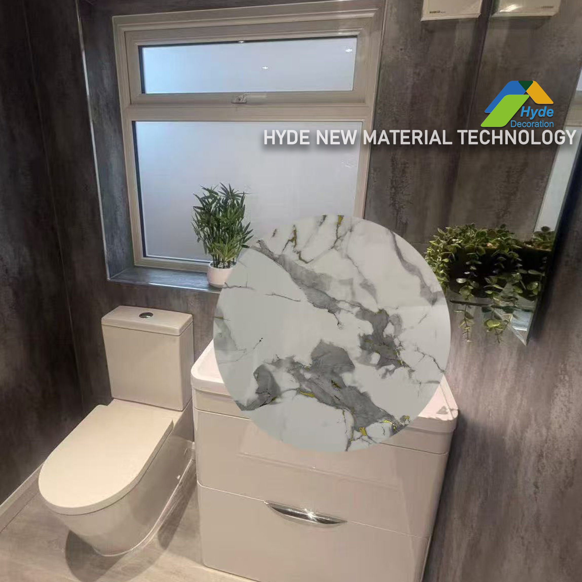 Premium Waterproof 1000mm Shower PVC Wall Panel Finish Wet Wall Ceiling Board for Kitchen 