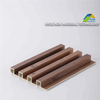 Cost Effective 3D Interior Exterior Cladding Panel Dark Smoky Oak Plastic Fluted WPC Grille Board