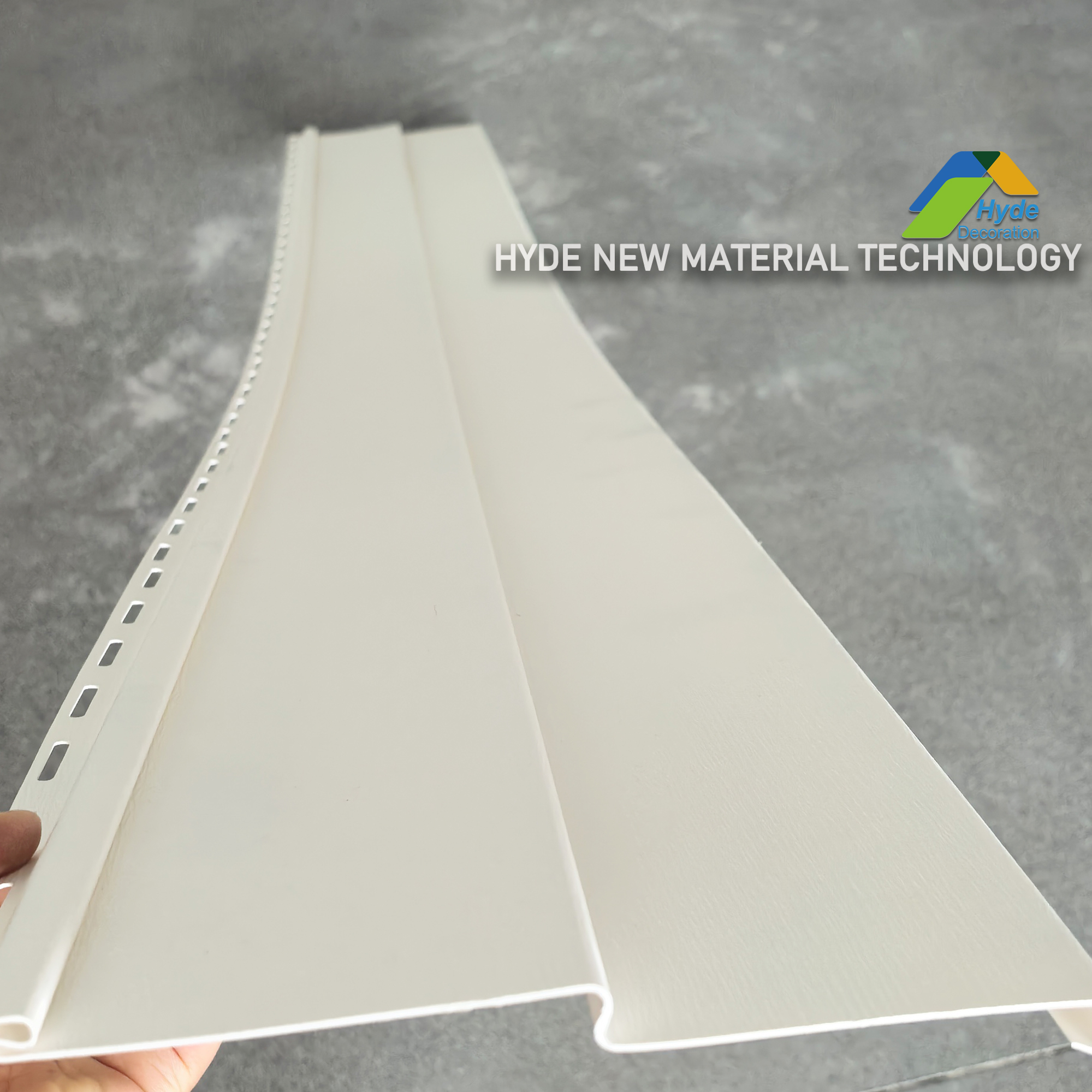 Hot Selling White Color Wood Grain PVC Vinyl and Soffit Wall Panel Manufacturer