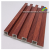 3D Wood Plastic WPC Laminated Indoor Facade Wall Ceiling Cladding Fluted Panel for Interior Decoration