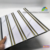 Gold Foil Inlay Flutted Wall Board Interior Decorative Slat Fluted Cladding Panel for Indiatv Background