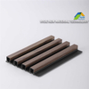 Cost Effective 3D Interior Exterior Cladding Panel Dark Smoky Oak Plastic Fluted WPC Grille Board