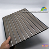 300mm* 8mm pvc fluted /louver panel golden line wood color laminated popular use for ceiling and wall decoration 