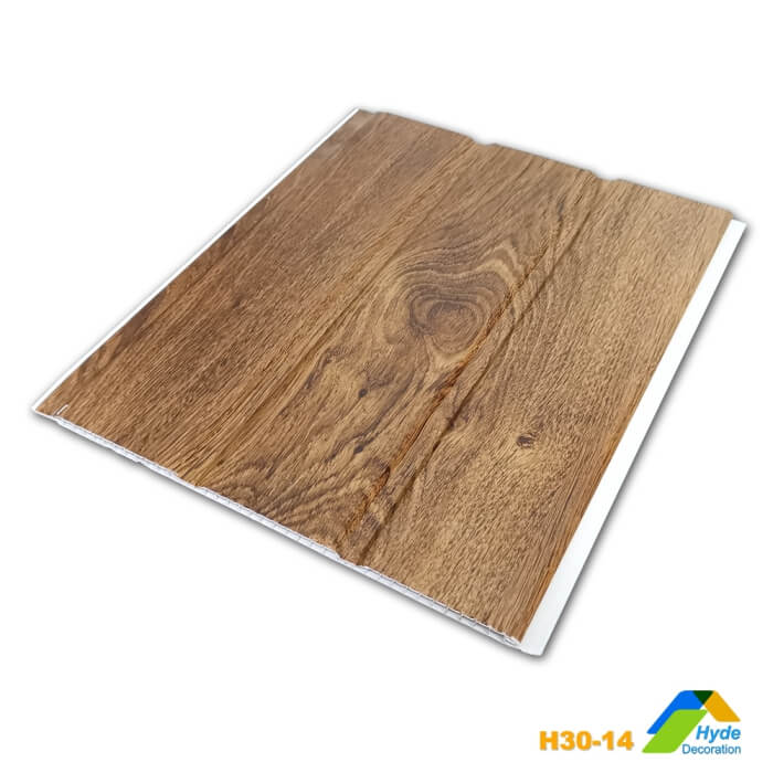 300mm Plastic Wall Panels 3D Decorative Tiles Cladding PVC Ceiling 2 Groove