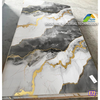 Interior Decorative PVC Marble Board Ceiling Artificial Laminate Gold UV Marble Wall Panels Sheet