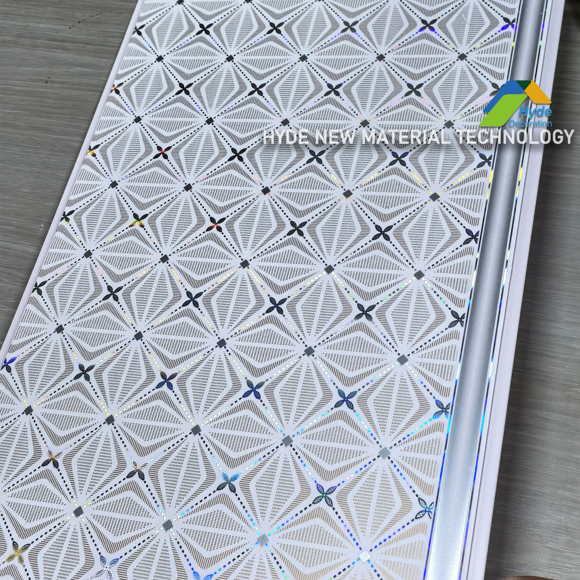 China Supplier 200mm/250mm Board Plafon De PVC Hot Stamping Marble Pattern False Ceiling Panel Techo