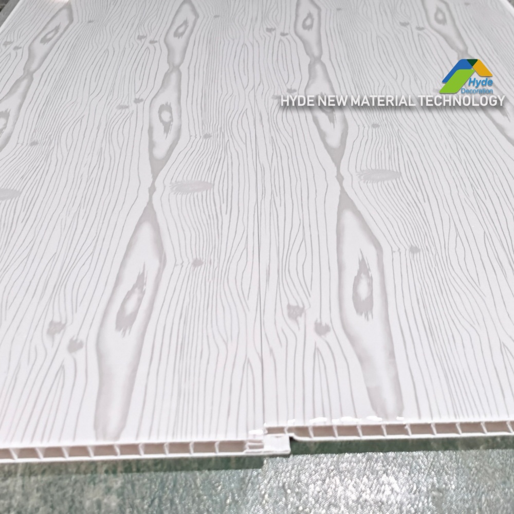 Wooden Color Strip Plastic PVC Printing Ceiling Panel For Interior Wall 