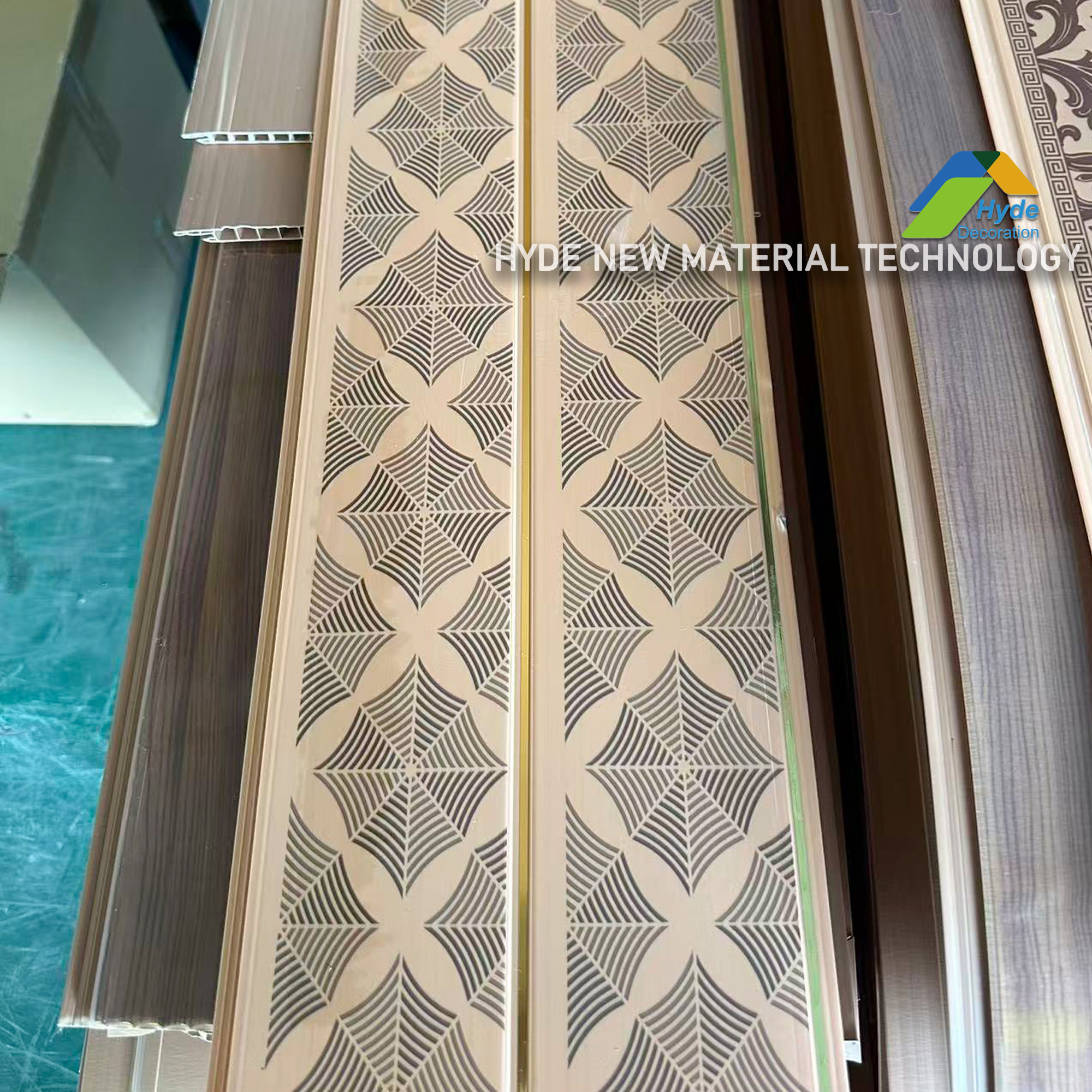 Luxury Kenya/Ghana Printing Plasitic PVC Wall Cladding Board Panel Spandrel Ceiling Forwest Africa Home/Shop Decoration