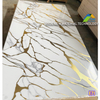 Interior Decorative PVC Marble Board Ceiling Artificial Laminate Gold UV Marble Wall Panels Sheet