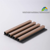 Cost Effective 3D Interior Exterior Cladding Panel Dark Smoky Oak Plastic Fluted WPC Grille Board